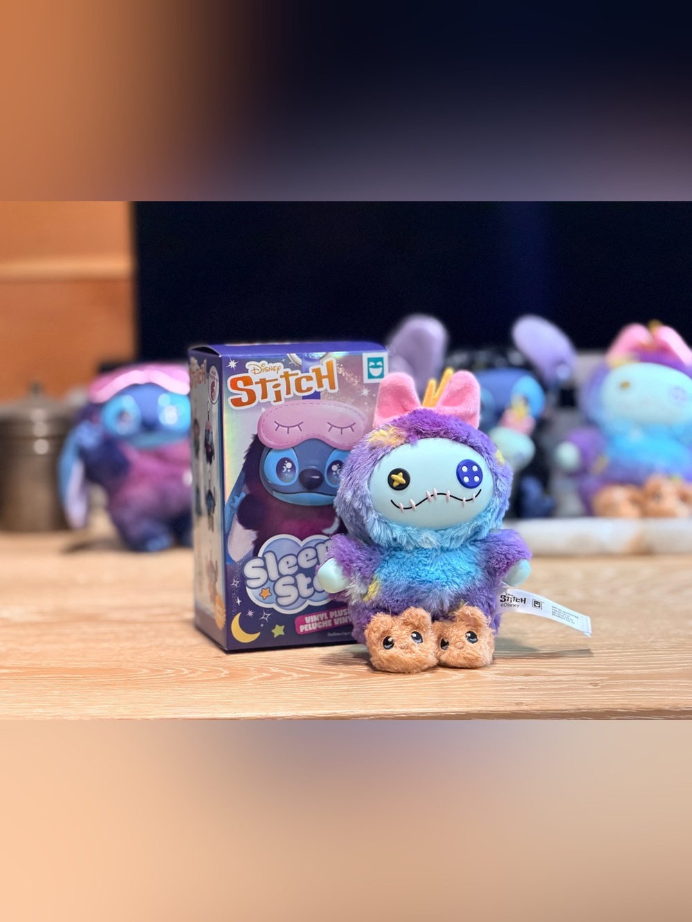 Disney Stitch Sleepy Star Vinyl Plush Bag Charm Key Charm: Scrump